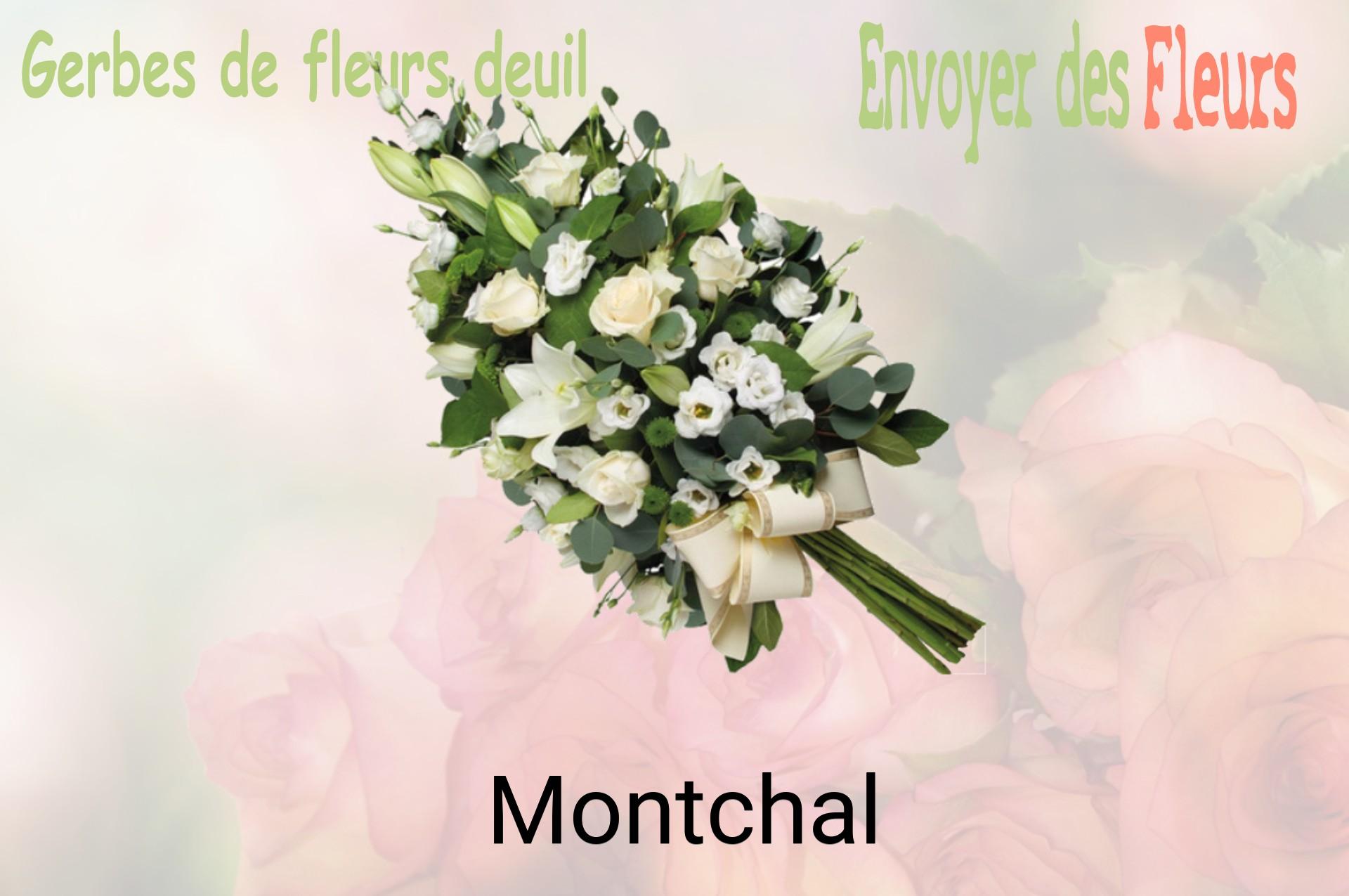 Gerbe de fleurs de deuil livrée à Montchal